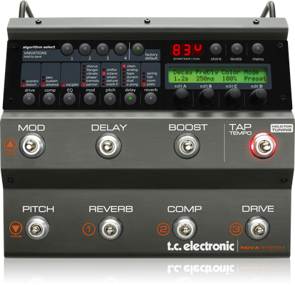 TC ELECTRONİC PLETHORA X5 TONERPRİNT MULTİ-FX PEDALBOARD