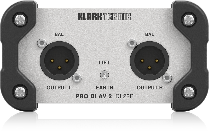 KLARK TEKNIK DI10A ACTİVE DI BOX WİTH MİDAS TRANSFORMER, EXTENDED DYNAMİC RANGE AND PHANTOM/BATTERY OPERATİON