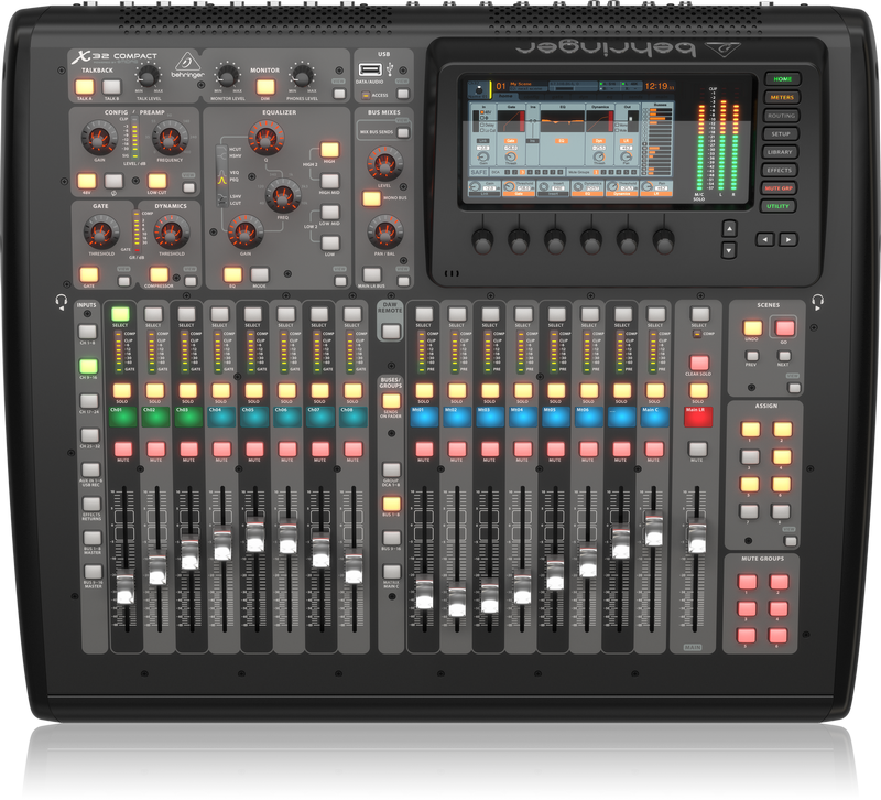 BEHRINGER X32 PRODUCER 40-İNPUT, 25-BUS RACK-MOUNTABLE DİGİTAL MİXİNG CONSOLE WİTH 16 PROGRAMMABLE MIDAS PREAMPS, 17 MOTORİZED F