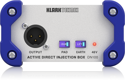 KLARK TEKNIK DI20P Passive Stereo DI Box with Midas Transformer and Extended Dynamic Range